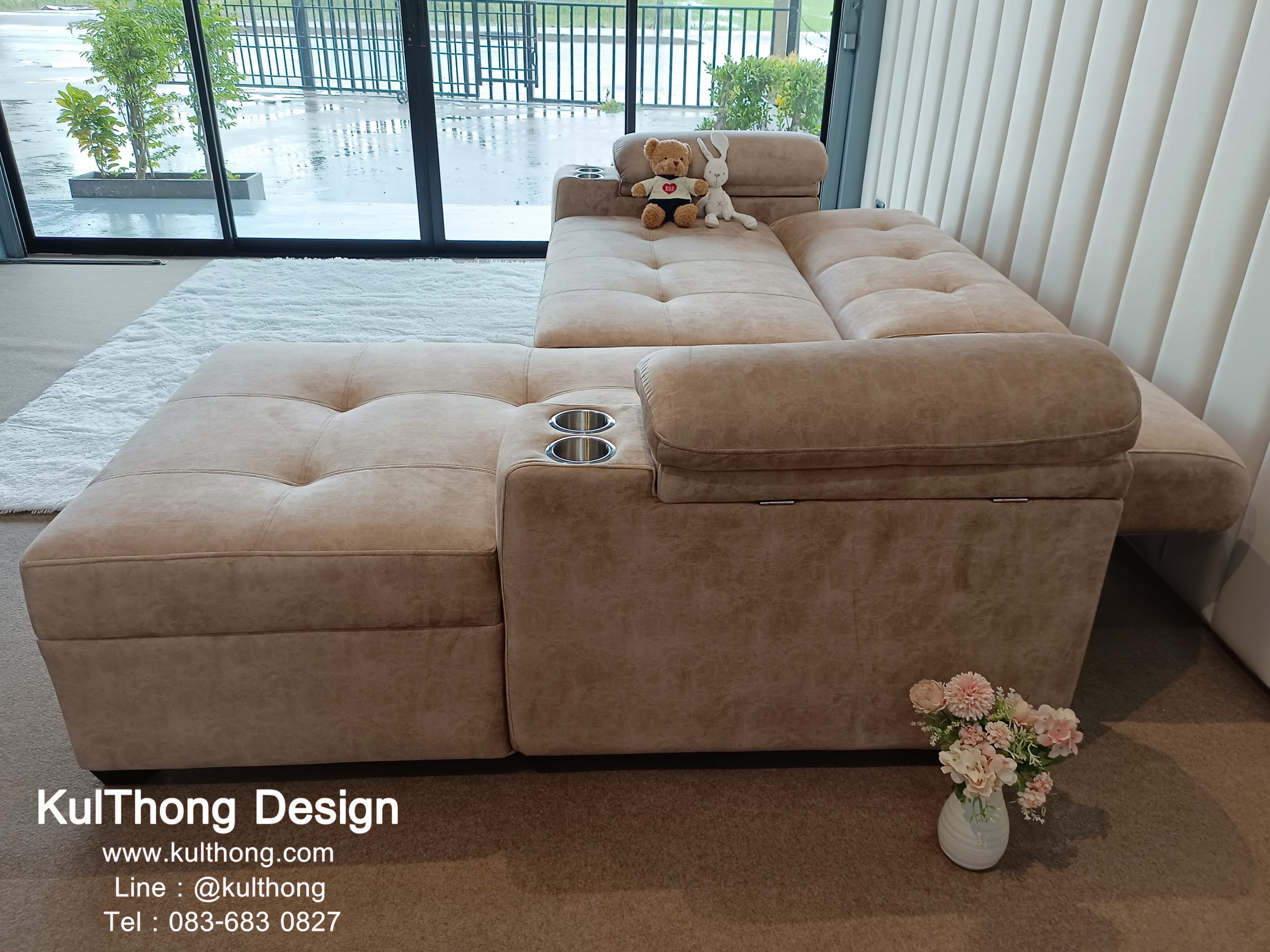 โซฟาเบด โซฟาแอลเชฟ โซฟาเลื่อนนอน โซฟาสวยงาม - Image 4